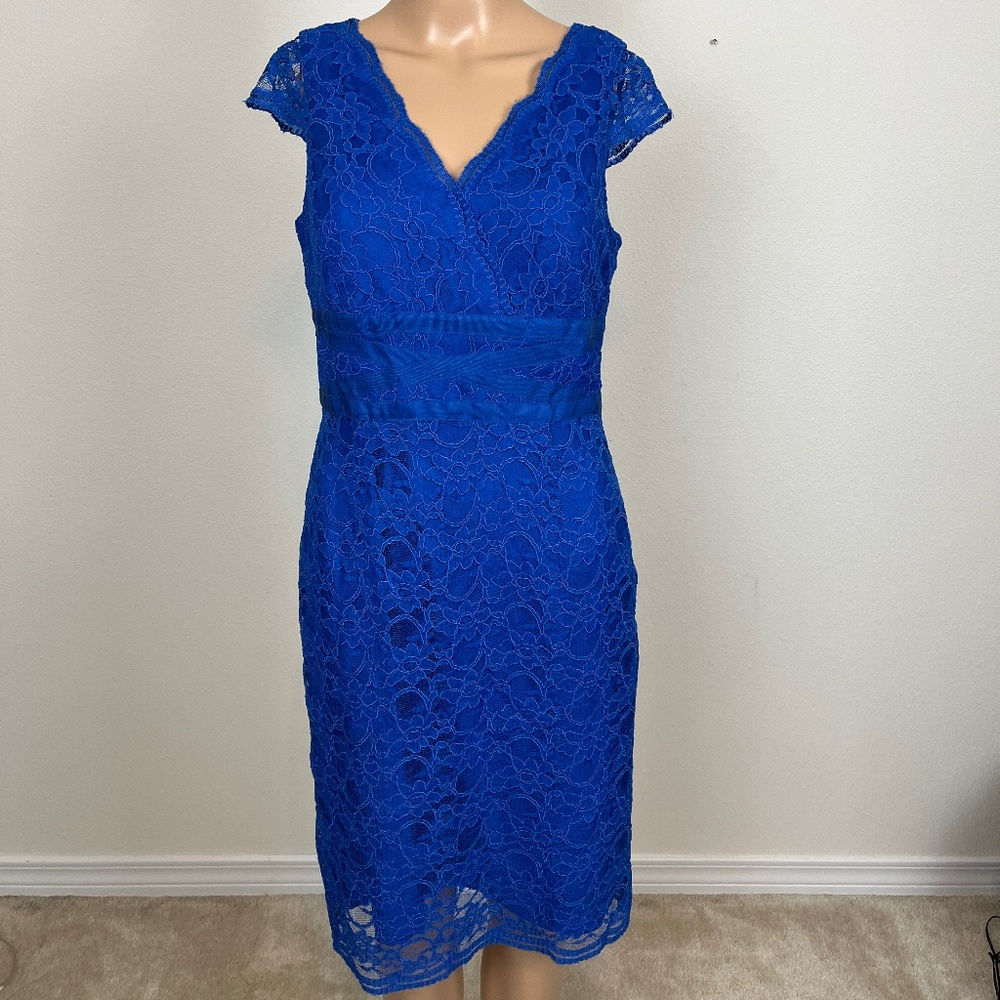 Antonio Melani Cobalt Blue Lace Pamela Dress, Size 4